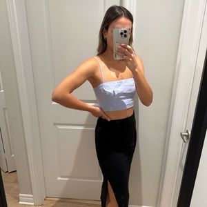 Wilfred Free long knit slit skirt
